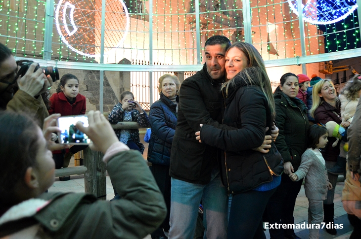 Encendido del alumbrado navideño en Badajoz