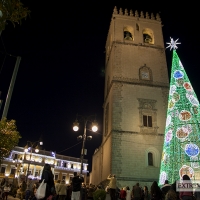 Encendido del alumbrado navideño en Badajoz