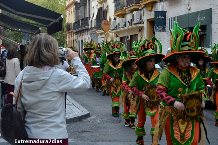 Imágenes que el Carnaval de Badajoz dejó este fin de semana en Sevilla