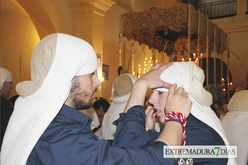 La lluvia impide que la Borriquita procesione por las calles de Badajoz