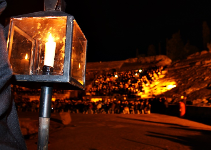 Imágenes del Vía Crucis en Mérida