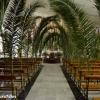 Un centenar de hojas de Palmera visten la Parroquia de Santa Teresa de Jesús