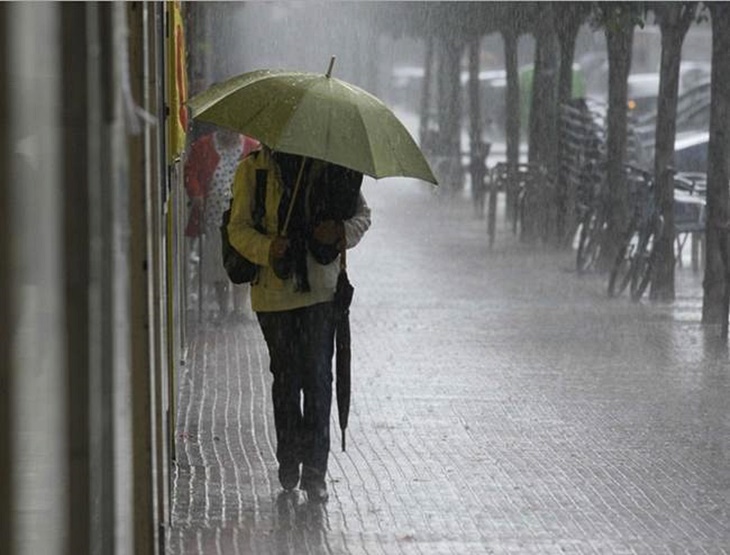 Alerta amarilla por lluvias por lluvias en el norte de Extremadura