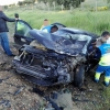Cuatro heridos en la colisión de dos vehículos en La Albuera