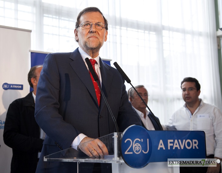 Rajoy en Badajoz: “El objetivo básico para el PP sigue siendo el empleo”