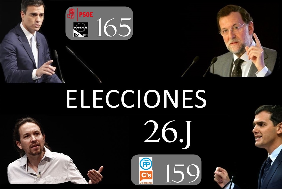 Los bloques izquierda/derecha buscan la mayoría absoluta el 26.J