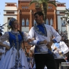 GALERÍA I - Las agrupaciones del Festival Folklórico realizan el tradicional desfile por las calles de Badajoz