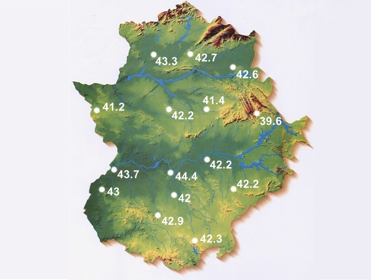 Caen varios record en Extremadura por altas temperaturas