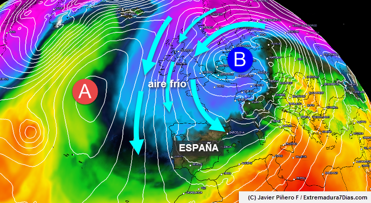 Se confirma la llegada de una masa de aire polar a partir de este fin de semana