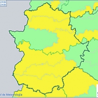 Las lluvias serán fuertes esta tarde-noche en Extremadura