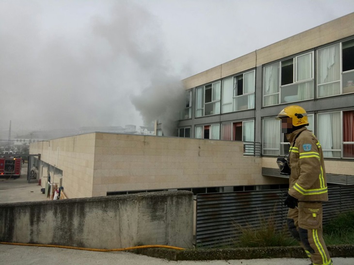 23 evacuados en el incendio de un centro de discapacitados