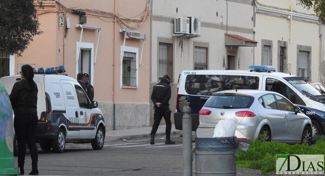 Operación antidroga en la barriada de San Fernando (Badajoz)