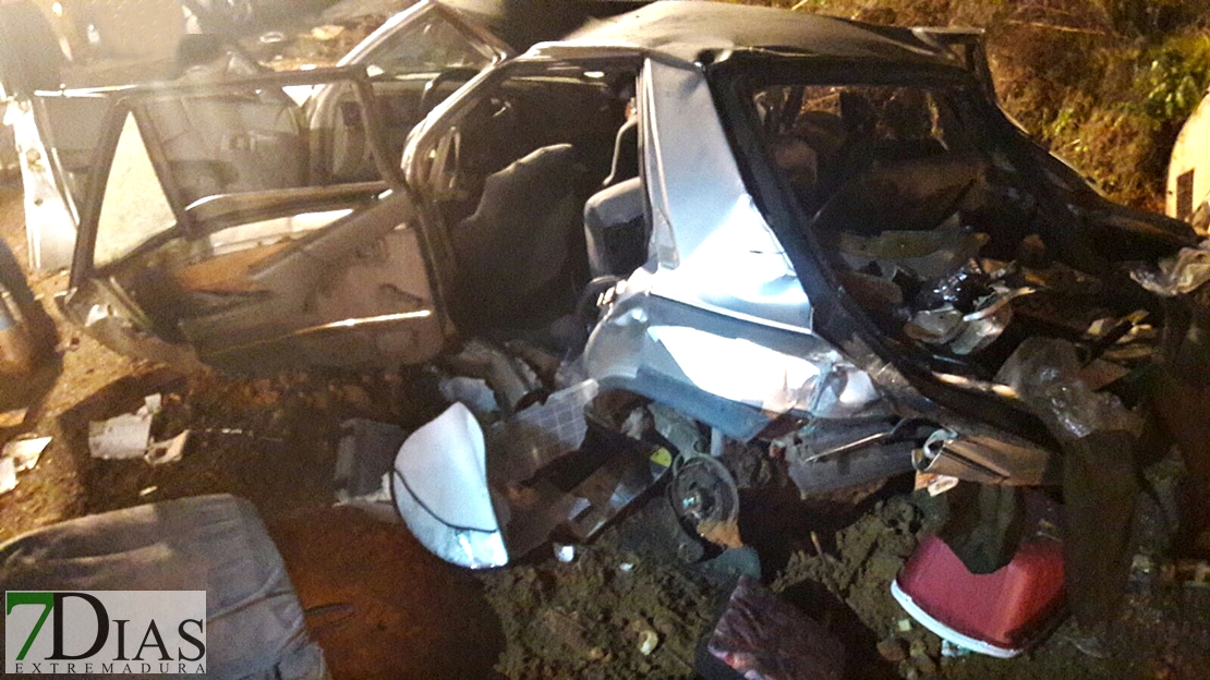 Impactante accidente en la Carretera de la Corte (Badajoz)