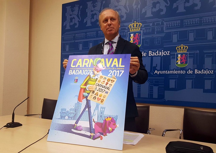 El Carnaval de Badajoz 2017 ya tiene cartel anunciador