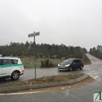 Fotografías de la nieve caída ayer en la Sierra de San Mamede