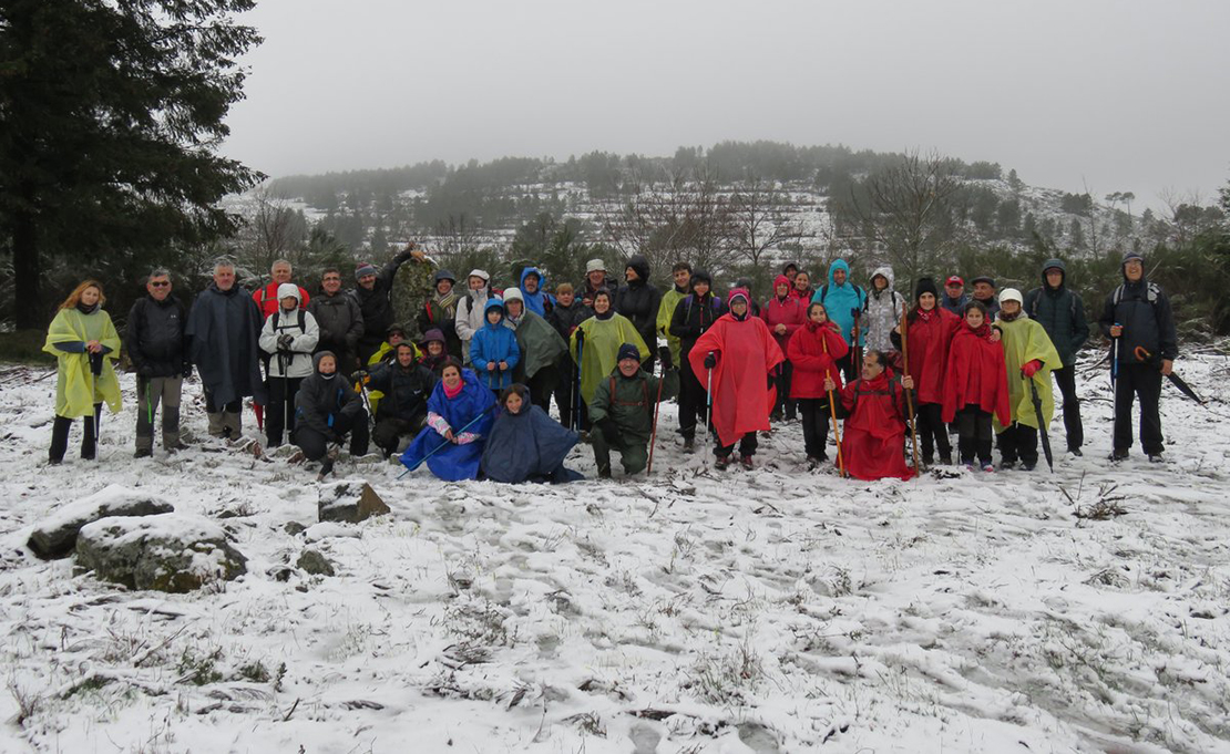 La nieve protagoniza la Ruta Foios – Navasfrías – Aldeia Do Bispo