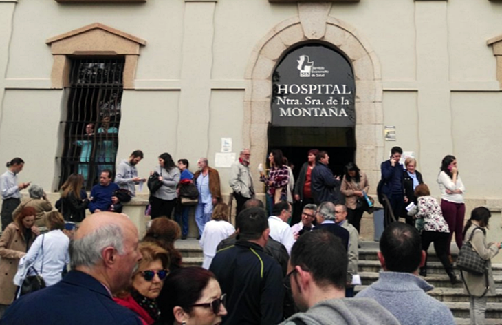 Incendio en el Hospital Virgen de la Montaña de Cáceres