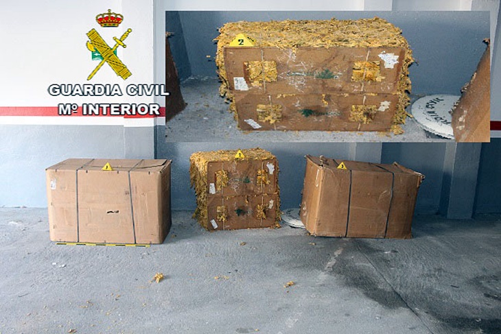 Detenidos tres jóvenes de Badajoz con 440 kilos de tabaco de contrabando