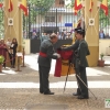 El general de brigada José Antonio Hurtado se despide de la bandera