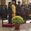 El general de brigada José Antonio Hurtado se despide de la bandera