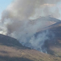 Un incendio forestal afecta al Valle del Ambroz (Cáceres)