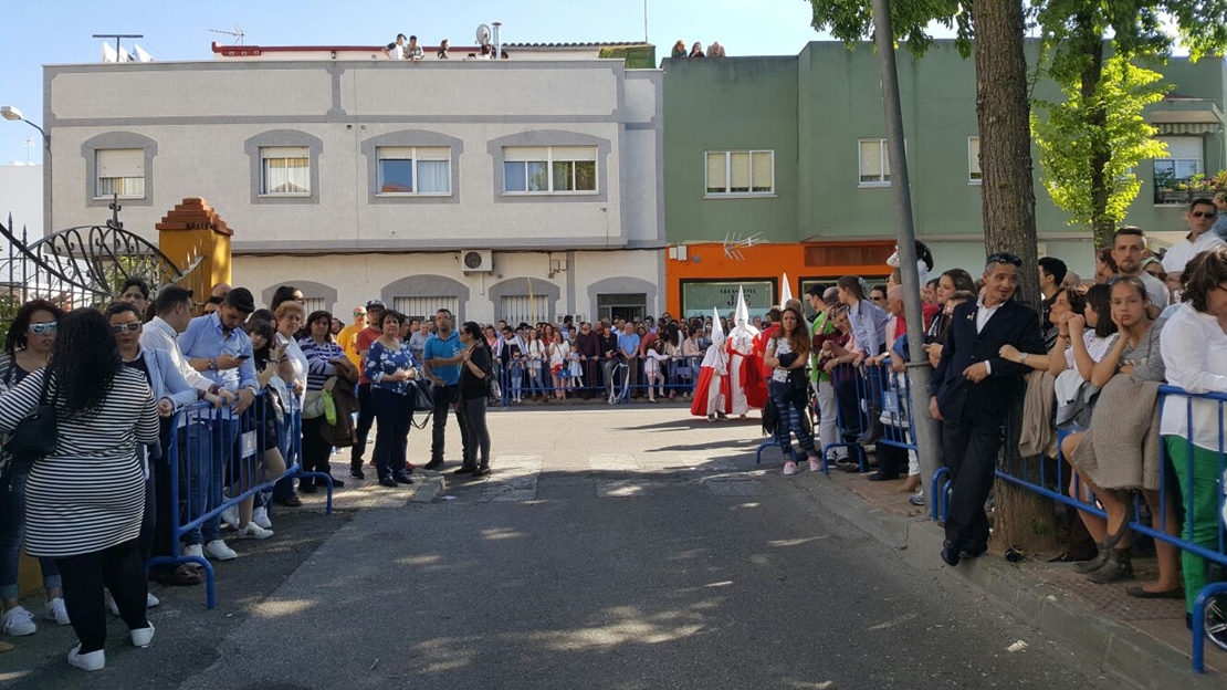 Así está el ambiente en San Roque (Badajoz) para seguir a la Borriquita