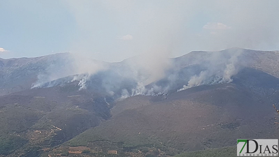 Incendio de importantes dimensiones en el Valle del Jerte