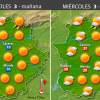 Previsión meteorológica en Extremadura. Días 3, 4 y 5 de mayo