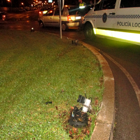 Detenido por conducir ebrio y provocar un accidente con daños al patrimonio