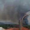 El Infoex actúa en un incendio forestal en La Codosera (Badajoz)