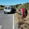 Un anciano sale ileso tras salirse de la vía en la CC-120