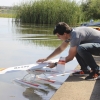 Imágenes de la exhibición de hidroaviones de Badajoz