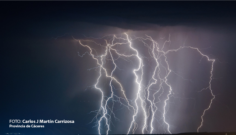 Impactantes imágenes de las últimas tormentas en Extremadura