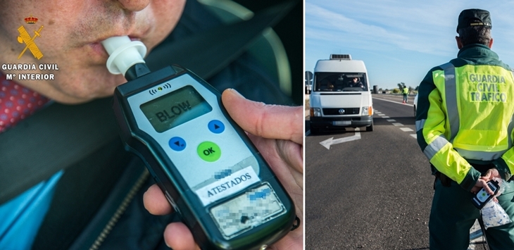 La Guardia Civil sancionó a 59 conductores durante la Feria de San Juan