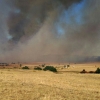 Nivel 1 de peligrosidad por un incendio en Alconchel (Badajoz)