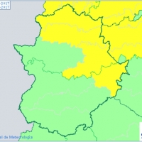 Lluvias y tormentas en el norte y este de Extremadura para este domingo