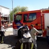 Una vivienda de Barbaño (Badajoz) devorada por las llamas