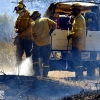 Incendio forestal en Balboa (Badajoz)