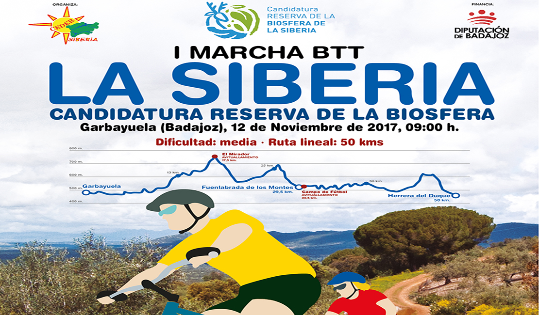 250 ciclistas participarán en la Marcha &#39;Candidatura Reserva de la Biosfera&#39;