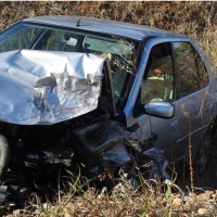 Brutal colisión en la Carretera de Olivenza