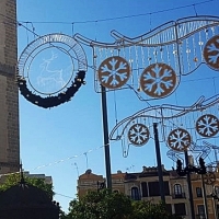 Calor y navidad en Badajoz