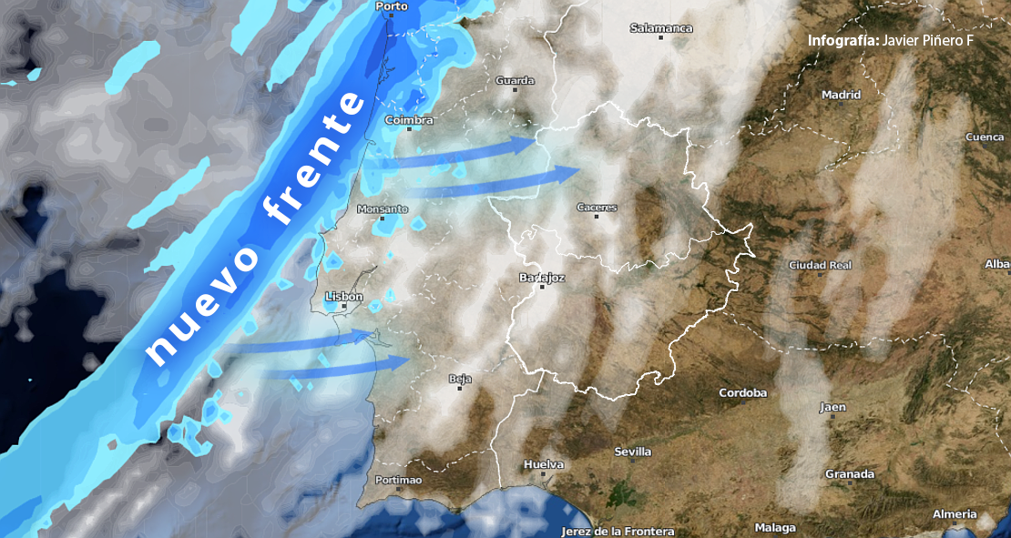 ¿Lloverá finalmente esta semana en Extremadura? ¿Cuando y de qué manera?