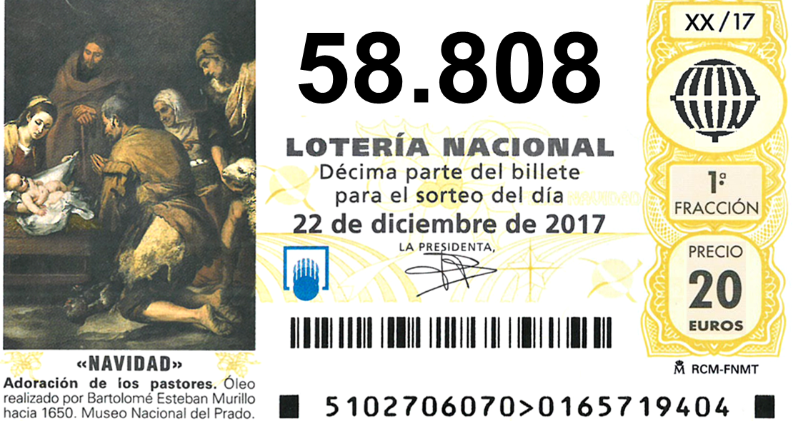 Sale el primer quinto premio de la mañana