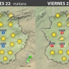 Previsión meteorológica en Extremadura. Días 22, 23 y 24 de diciembre