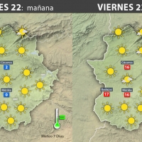 Previsión meteorológica en Extremadura. Días 22, 23 y 24 de diciembre