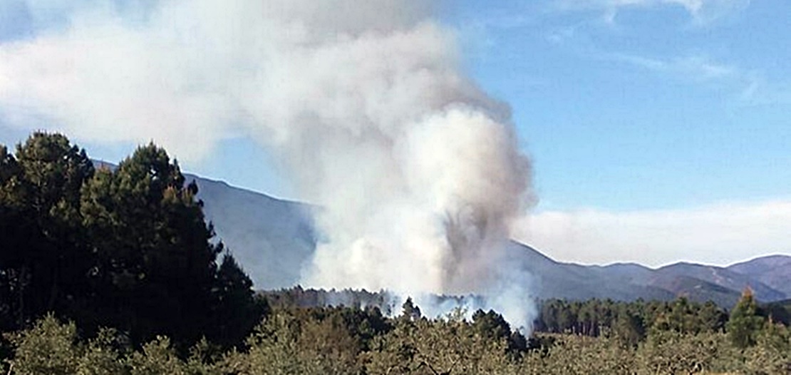 Obras contra incendios en la zona de Sierra de Gata