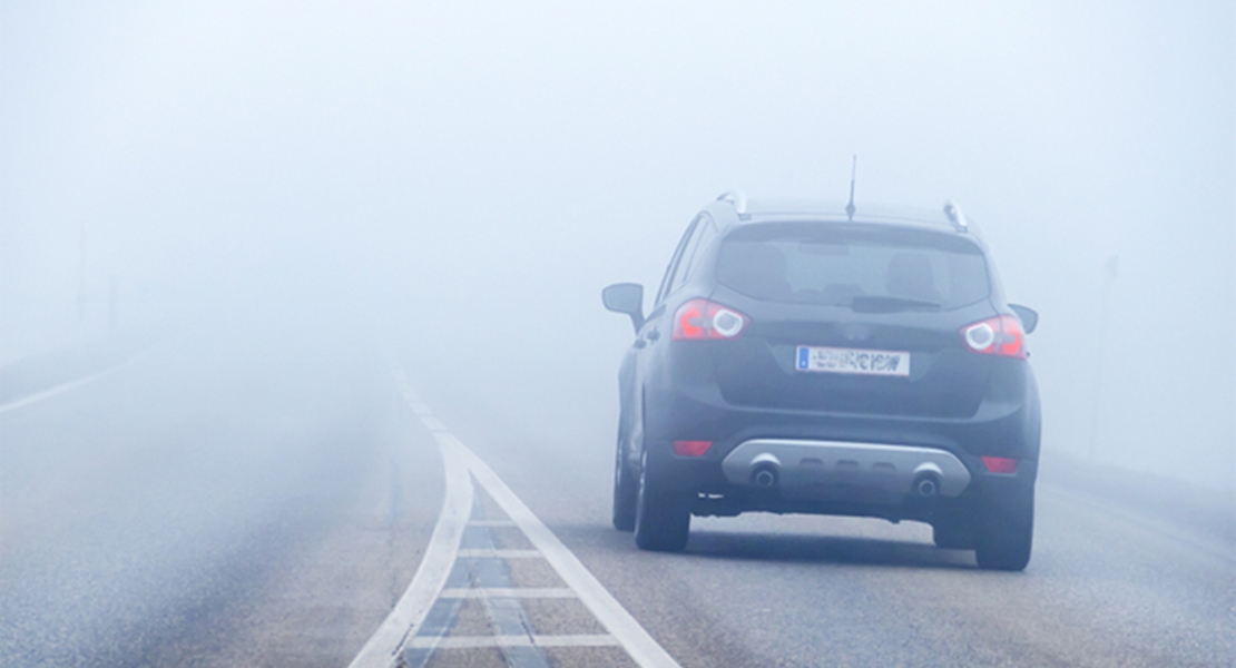 Extremadura amanece con niebla y cuatro puntos amarillos en las carreteras