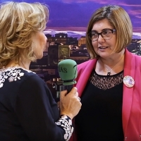 Entrevista a la presidenta de la Diputación de Cáceres en FITUR