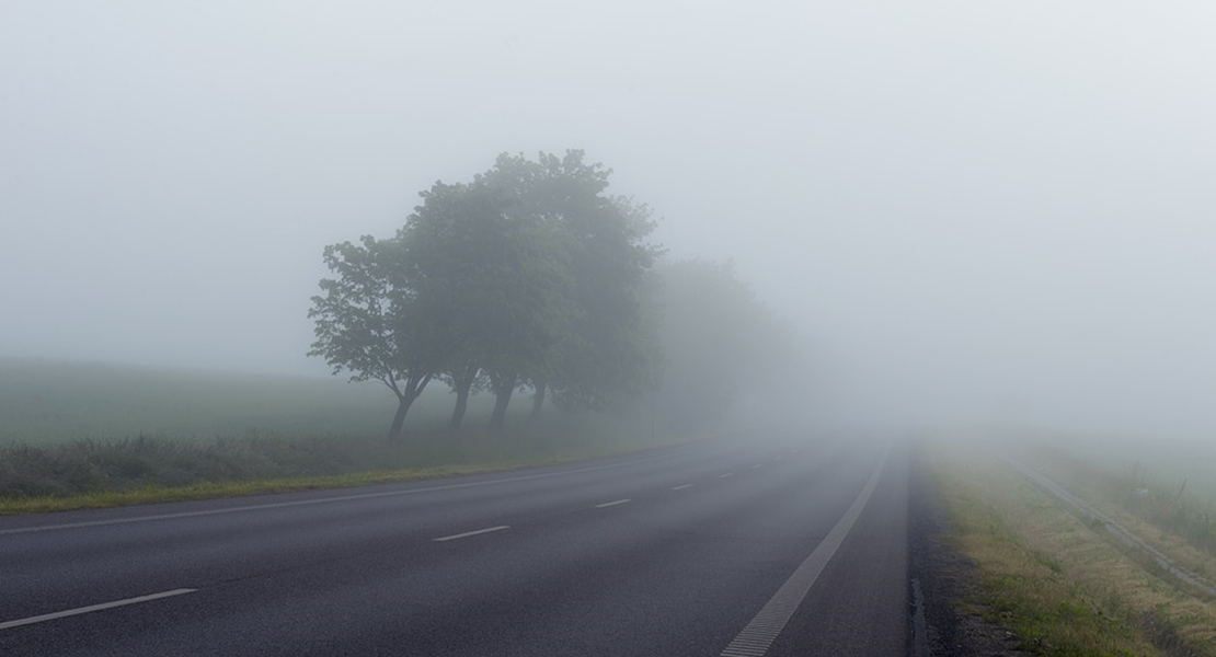 Nivel amarillo por niebla en 350 kilómetros de Badajoz