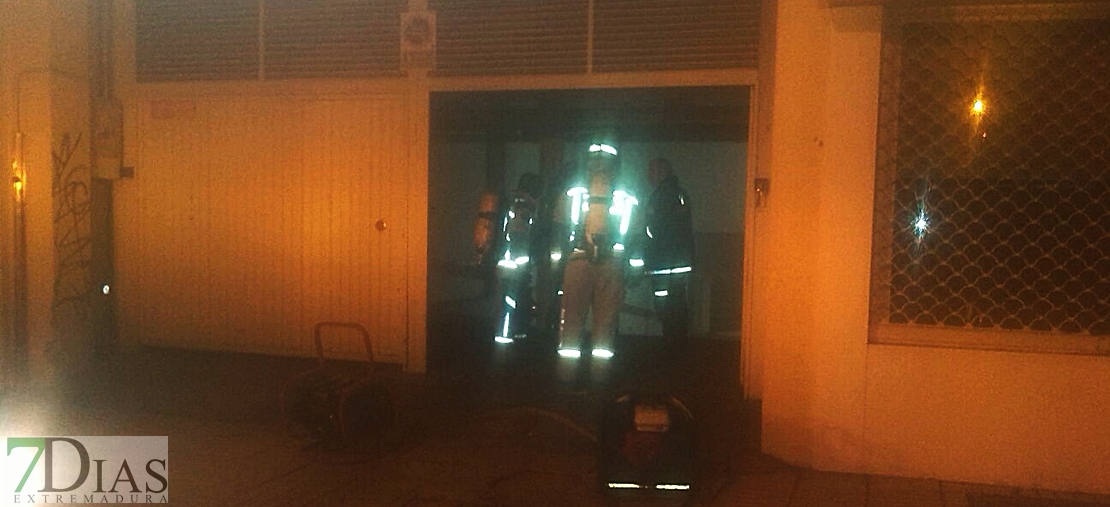 Incendio en un edificio de Badajoz